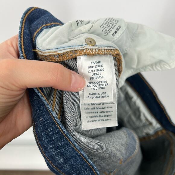 Frame Le Garçon Mid-Rise Skinny Jeans in Belgrave - Picture 7 of 7